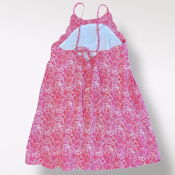 Lauren James Pink Scalloped Daisy Mini Swing Dress Size S Preppy‎ Casual - Picture 5 of 9
